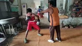 Naddem kit bag practice with coach anil boxer training call9989791988 DMBC boxing club Indra pryadar