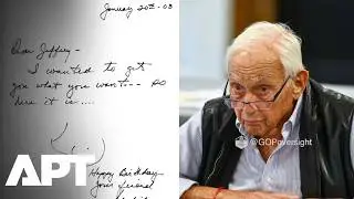 WATCH | Les Wexner Put on the Spot Over Bizarre Birthday Note to Epstein | APT