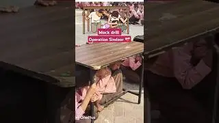Operation Sindoor ❤️&zwj;🩹 mock drill in school #operationsindoor #learning #mockdrill #viral #india