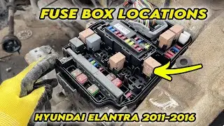 Расположение блока предохранителей Hyundai Elantra 2011 2012 2013 2014 2015 2016
