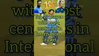 Top 10 players with most centuries in international cricket till 2024.@Factsplanet969