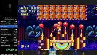 Sonic Mania Tails Any% (All Emeralds) 54:10 Newest Version