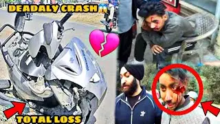 Worst Scooty Crash Ever😨 || Deadly crash 💔 || Dead or Alive?😱