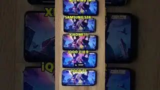 POCO F7 vs iQOO Z10 R vs XIAOMI 11i vs SAMSUNG S24 vs NOTHING PHONE 3A - Free fire test! 🔥