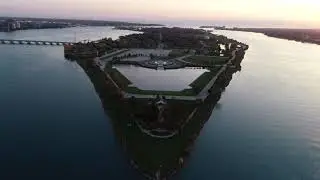 Aerial video of Detroit's Belle Isle