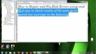 How to repair and fix hard drive,disk errors (HD)
