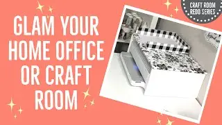 Get A Designer Looking Craft Room On A Tight Budget!  DIY PRINTER COVER WITH PAPER TRAY…A Must See!
