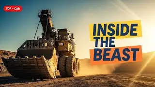 Massive Hydraulic Mining Shovel Explained | Top View, Cab Tour & Undercarriage (Cat 6015B Inspired)