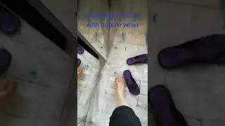 Popping bubble wrap