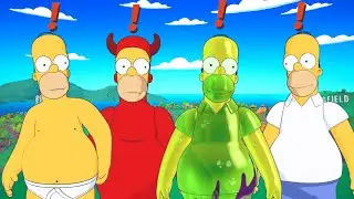 Испытание случайного босса Гомера в Fortnite