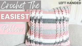 Jacobs Ladder Stitch Pillow | Crochet Modern Pillow For Beginners