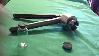 How you use a vial crimper,Handheld Vial Crimping Tool (For Flip-Off Caps)