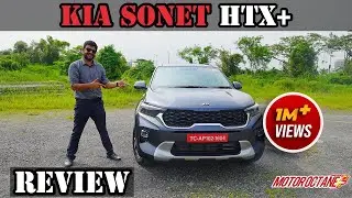 Kia Sonet HTX Plus ( HTX+ ) Review - Performance, Mileage, Features, Drive | Hindi | MotorOctane