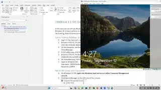 CIS40A Lab 3 - Friday Session: Access Network Adapter Configuration Information