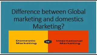 Difference between Global Marketing and Domestic Marketing with English subtitle