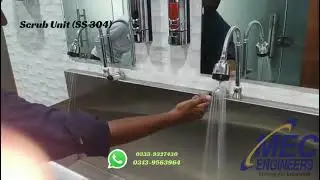 &ldquo;Hospital Scrub Sink (SS 304) | Sensor Operated Scrub Unit #biomedical#operationtheatre#autohandwash