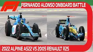 Onboard Battle: Alpine A522 VS Renault R25