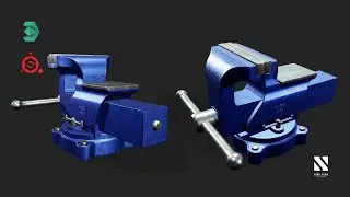 TIMELAPSE Game Asset Vise | Autodesk3dsMax/SubstancePainter
