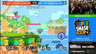 SSC - TSM | Leffen & Mac D Vs. COG MVG | Mew2King & Wizzrobe SSBM Grand Finals - Smash Melee
