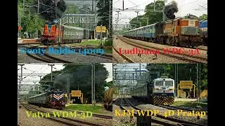 Rare locos @ SCR: Mega offlinks Vatva / Ludhiana / Gooty / KJM with Mirzapalli pass #IRFCA #ALCO