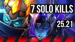 VARUS vs VAYNE (TOP) | 7 solo kills | KR Diamond | 25.21