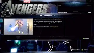 BETA COMPLETE ENDING FREE REWARDS! (AVENGERS BETA)