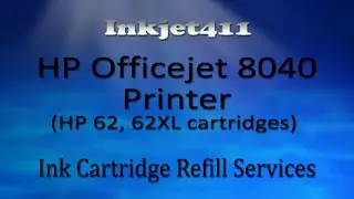 HP Officejet 8040 ( HP 62, 62XL Cartridges ) -- Ink Cartridge Refill Service
