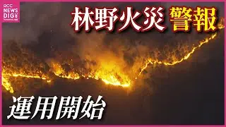 【違反した場合は罰則に】「林野火災警報」が運用開始　冬から春は空気乾燥　火災に注意