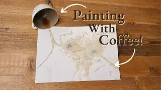 Coffee Art Painting | Creative Ideas At Home | Time - Lapse | Fun To Watch | Brush & Bubbles