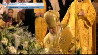 Orthodox Christmas in Russia: Putin and Medvedev attend church ceremonies