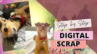 Step by Step Photoshop Digital Scrapbooking Template Challenge 1