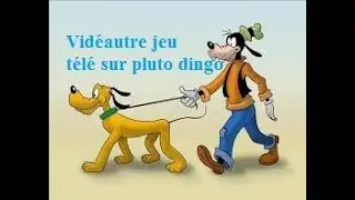 Vidéautre archive télé sur pluto dingo (jeu télé sur l'univers disney : Mauvaise qualité)