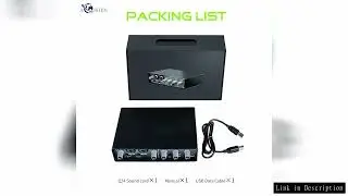 Professional USB Sound Card For PC Laptop Strengthened Digital Indication Processing Multiple Connec