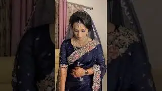 Muslim wedding nikkah bridal look#saree#zalwar#gold #diamond#polki#muslim bride#makeover