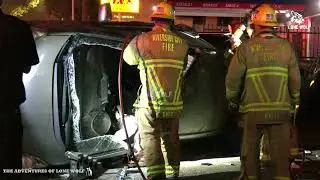 RIVERSIDE | DUI Extrication Crash Into Front Yard Of Home