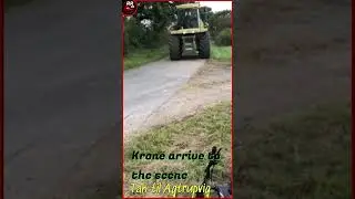 Krone forrage harvester arrive to the scene  #krone #bigx   #shorts