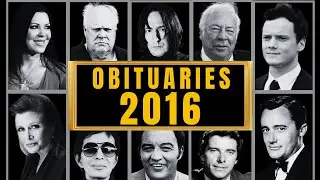Famous Hollywood Celebrities We've Lost in 2016 - Obituary in 2016