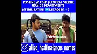 CSSD posting/Central sterile supply department