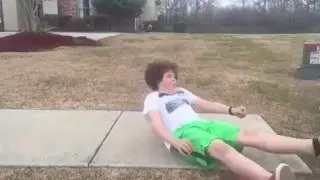 EPIC FAIL: SKATEBOARDER SLAMS HARD AFTER FAILED KICKFLIP