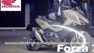 Новый скутер HONDA FORZA 750 2026 года &mdash; улучшенные характеристики и эргономика