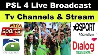 PSL 2019 Live Tv Channels List|PSL 4 Broadcast Rights|Live Streaming  PSL 4 Matches And Mobile Apps