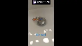 Paper Mario Drowns! #funny #papermario #theorigamiking #water #drown #shorts