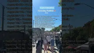 Todotoronto | List of Upcoming Festival Part 2 🥳🎉
