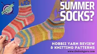Knitting Summer Socks - Hobbii yarn review and sock knitting patterns - Socktober 2025