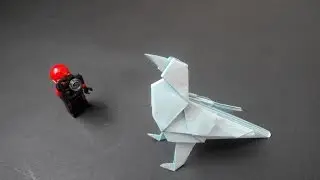 How to make: paper crow. Бумажная ворона. Papier Kr&auml;he