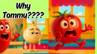 TOMMY'S OVERREACTION #Tommytomato #FunnyCartoon #PammysKitchen #FoodCharacters  #Foryoupage