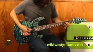 Wild West Guitars - Suhr Modern Carve Top Aquamarine - Guitar Demo