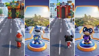 Talking Tom Gold Run Vs Talking Tom Hero Dash - Android/iOS Gameplay