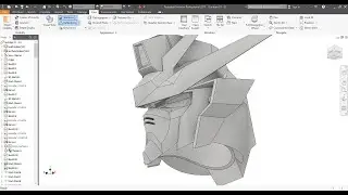 #Gundam Helmet #3D Model #Inventor Studio #No. 3