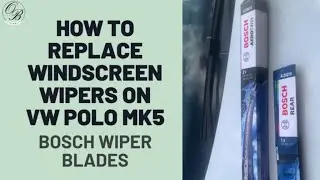 How to replace the wiper blades on your car! A visual guide. VW Polo Mk 5 #ad